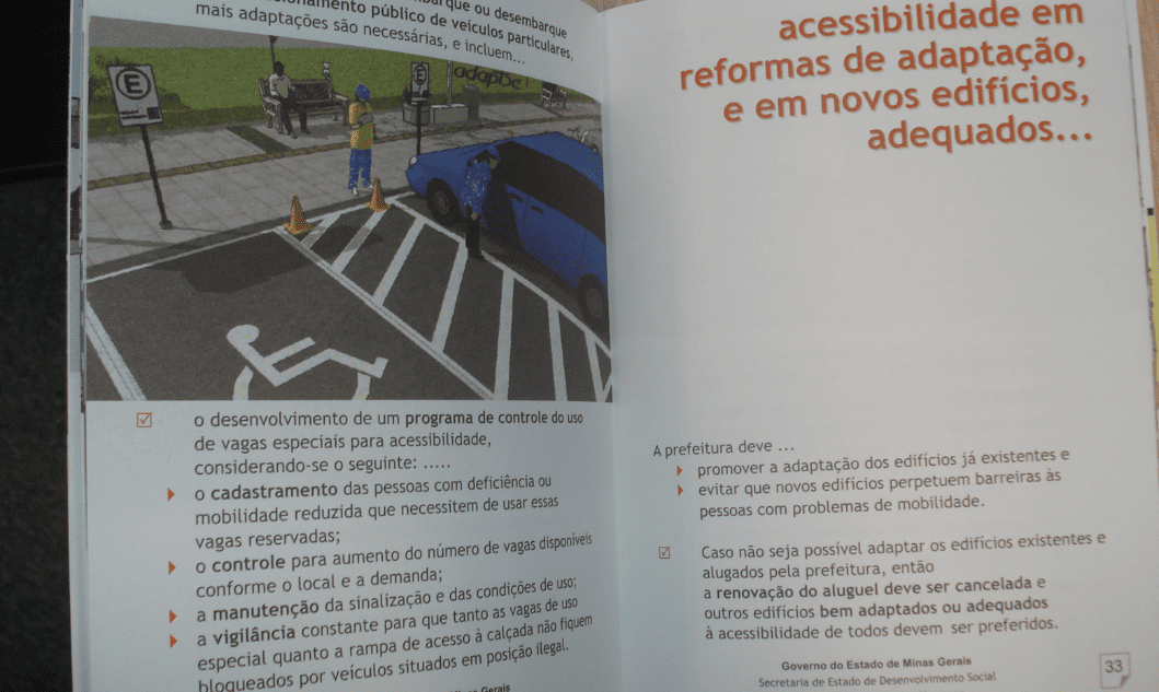 Cartilha sobre acessibilidade nos municípios mineiros será lançada em BH