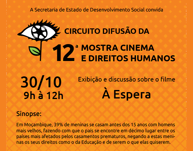 Sedese promove exibição e discussão sobre o filme “À Espera” 