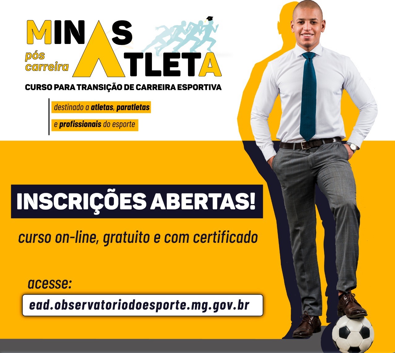 Inscrições para o curso Minas Atleta: Pós-Carreira têm início nesta sexta-feira